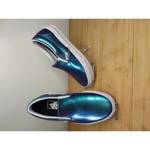 Vans Slip-On Iridesgent Blue Sneakers